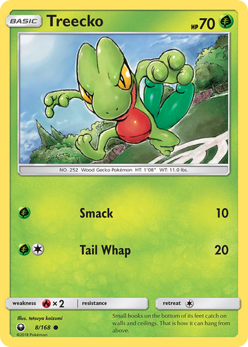 Pokémonkaart 008/168 - Treecko - Celestial Storm - [Common]
