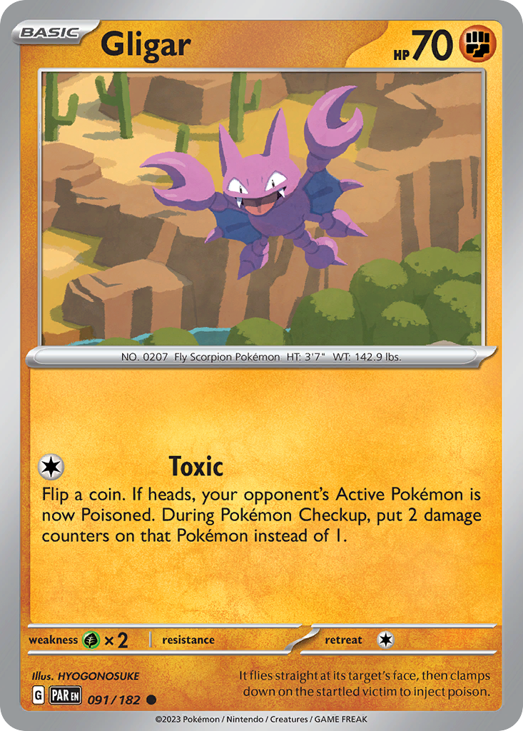 091/182 - Gligar - [Common] - Reverse Holo-Pokemeister