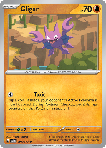 091/182 - Gligar - [Common] - Reverse Holo-Pokemeister