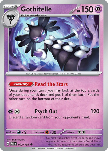 092/193 - Gothitelle - [Uncommon] - Reverse Holo