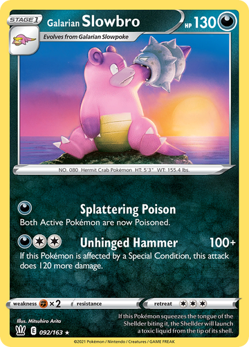 092/163 - Galarian Slowbro - [Rare]