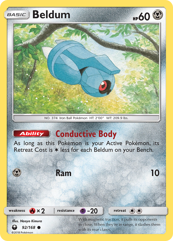 Pokémonkaart 092/168 - Beldum - Celestial Storm - [Common]
