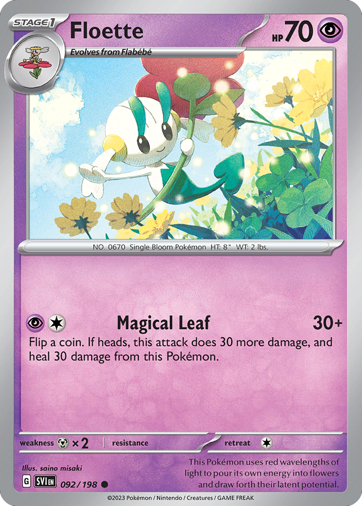 092/198 - Floette - [Common] - Reverse Holo