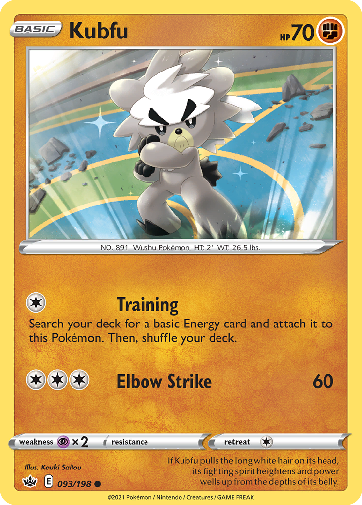 Pokémonkaart 093/198 - Kubfu - Chilling Reign - [Common]