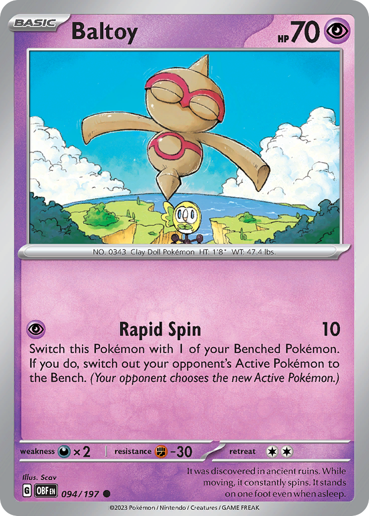 094/197 - Baltoy - [Common] - Reverse Holo