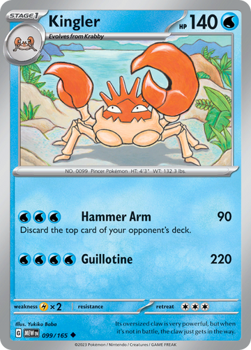 099/165 - Kingler - [Uncommon]