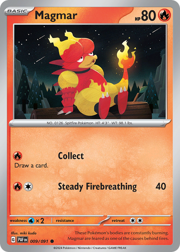 009/091 - Magmar - [Common] - [Reverse Holo]