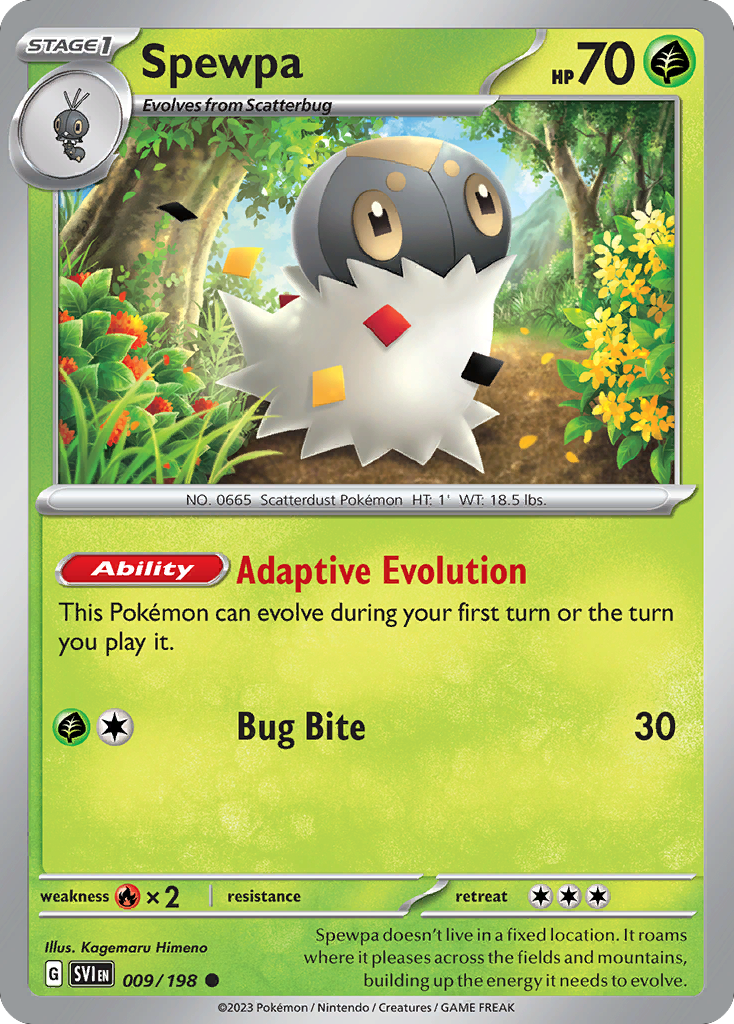 009/198 - Spewpa - [Common] - Reverse Holo