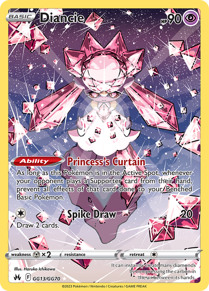 GG13/GG70 - Diancie - [Trainer Gallery Rare Holo]