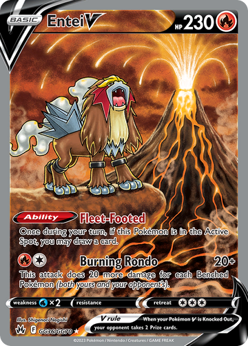 GG36/GG70 - Entei V - [Trainer Gallery Rare Holo V]