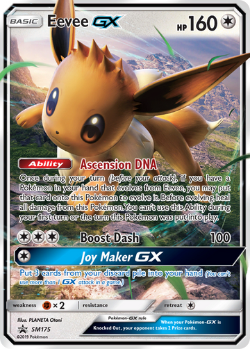 Pokémonkaart SM175 - Eevee-GX - SM Black Star Promos - [Promo]