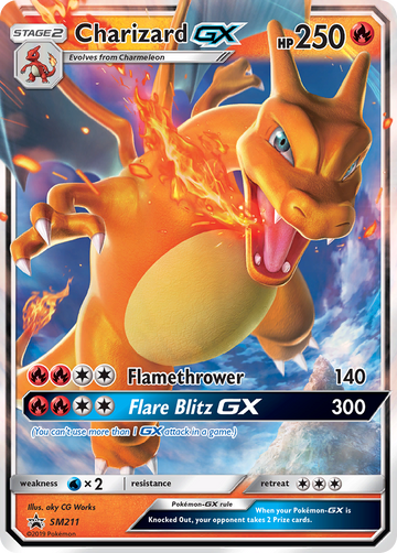 Pokémonkaart SM211 - Charizard-GX - SM Black Star Promos - [Promo]