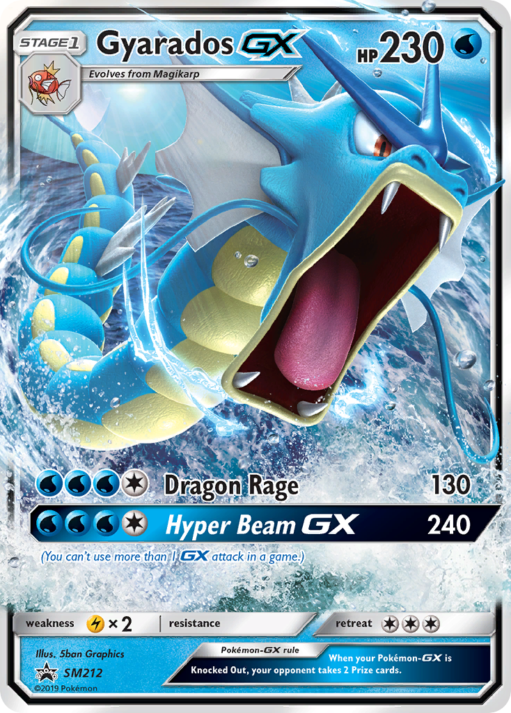 Pokémonkaart SM212 - Gyarados-GX - SM Black Star Promos - [Promo]