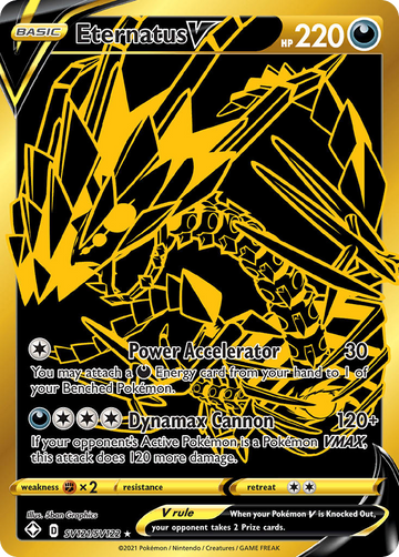 Pokémonkaart SV121/SV122 - Eternatus V - Shiny Vault - [Rare Secret]