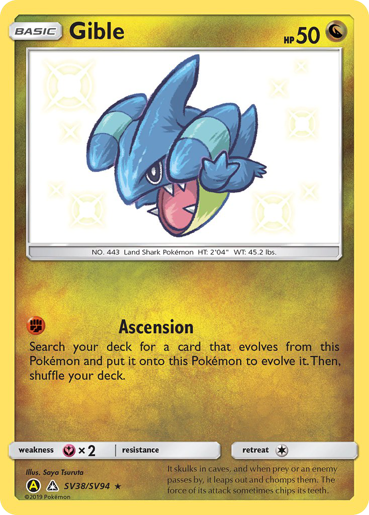 Pokémonkaart SV38/V94 - Gible - Shiny Vault - [Rare Shiny]