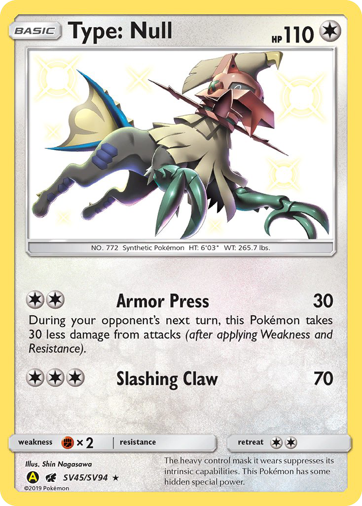 Pokémonkaart SV45/V94 - Type: Null - Shiny Vault - [Rare Shiny]