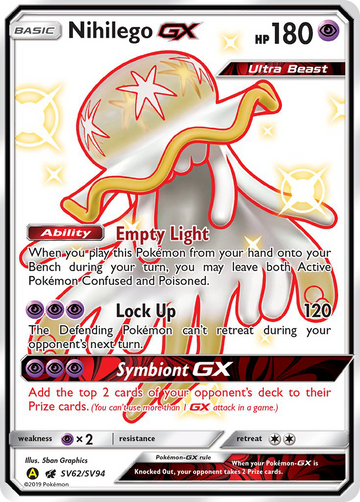 Pokémonkaart SV62/V94 - Nihilego-GX - Shiny Vault - [Rare Shiny GX]