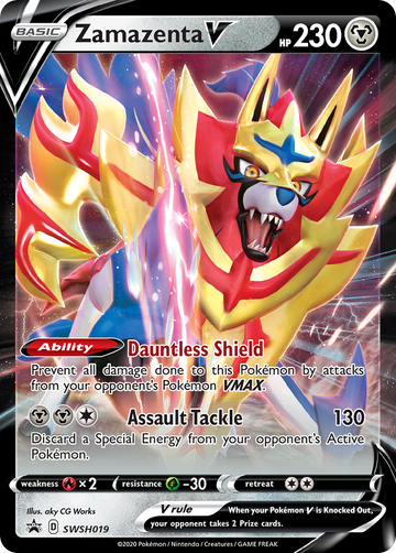 Pokémonkaart SWSH019 - Zamazenta V - SWSH Black Star Promos - [Promo]