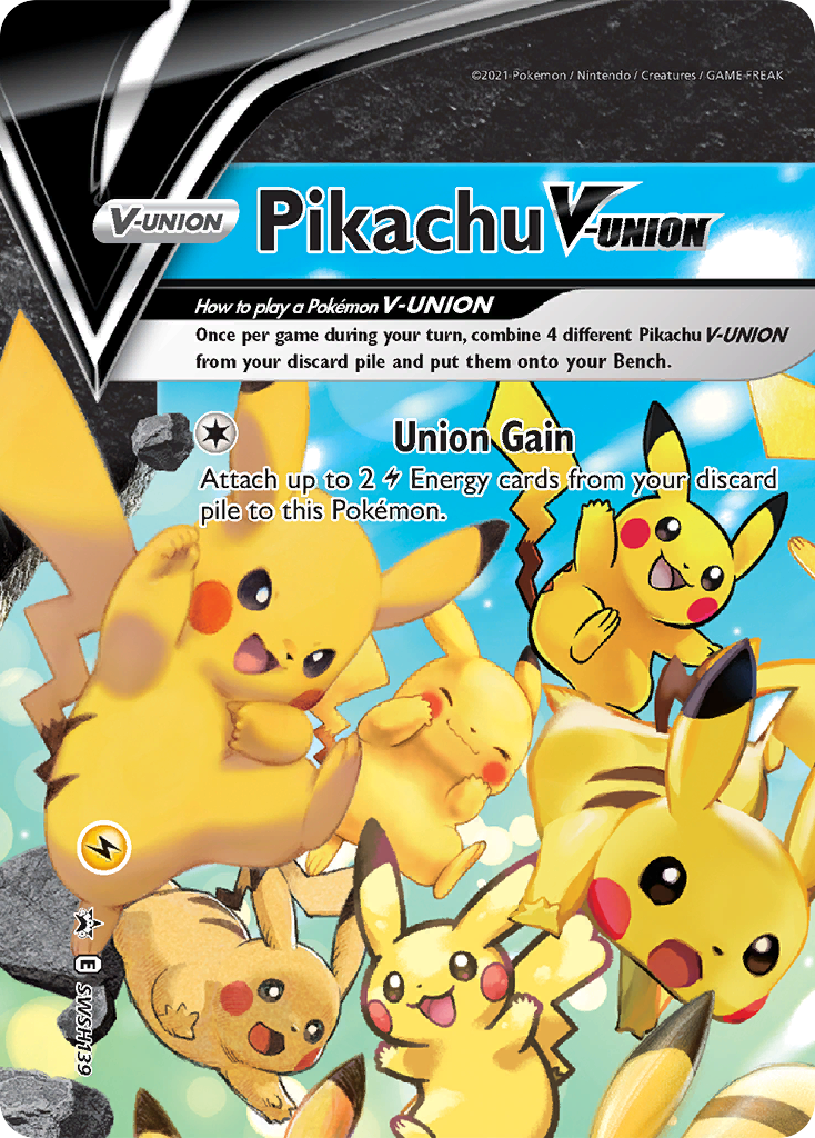 Pokémonkaart SWSH139 - Pikachu V-UNION - SWSH Black Star Promos - [Promo]