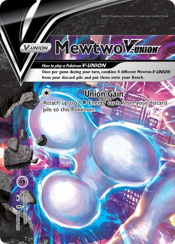 Pokémonkaart SWSH159 - Mewtwo V-UNION - SWSH Black Star Promos - [Promo]