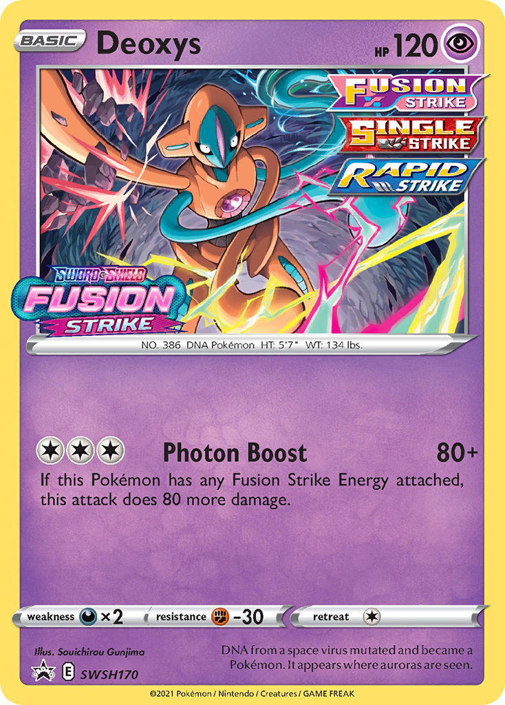 Pokémonkaart SWSH170 - Deoxys - SWSH Black Star Promos - [Promo]