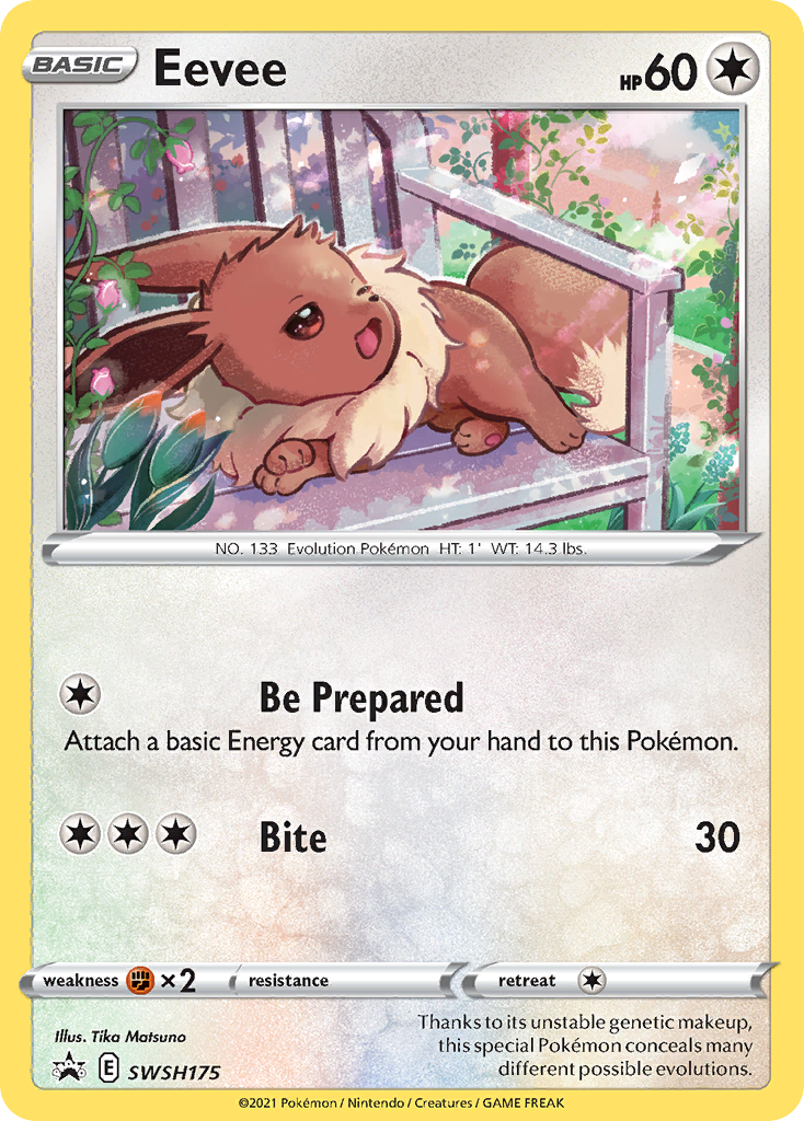 Pokémonkaart SWSH175 - Eevee - SWSH Black Star Promos - [Promo]