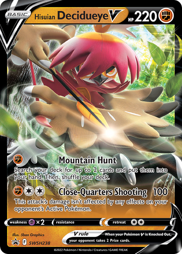 SWSH238 - Hisuian Decidueye V - [Promo]