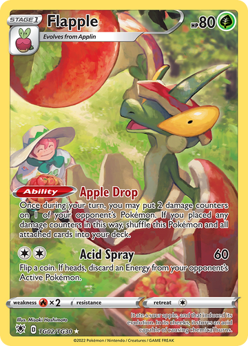 TG02/TG30 - Flapple - [Trainer Gallery Rare Holo]