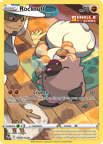 TG07/TG30 - Rockruff - [Trainer Gallery Rare Holo]