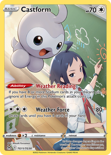 TG11/TG30 - Castform - [Rare Holo]