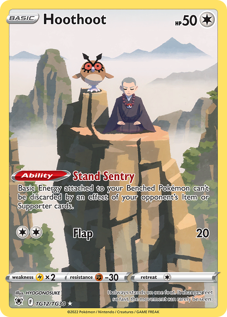 TG12/TG30 - Hoothoot - [Trainer Gallery Rare Holo]