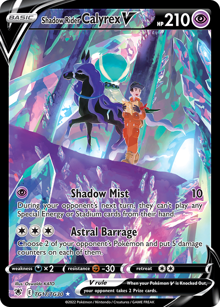 TG17/TG30 - Shadow Rider Calyrex V - [Trainer Gallery Rare Holo V]